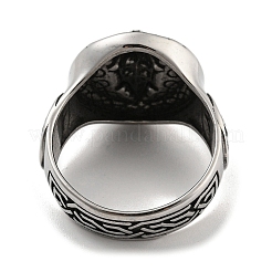 304 Stainless Steel Ring&nbsp;RJEW-B055-04AS-11