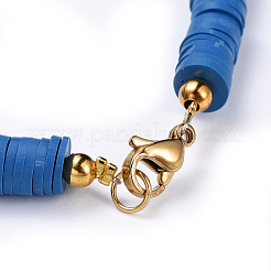 Handmade Polymer Clay Heishi Beaded Necklaces&nbsp;NJEW-JN02449-05