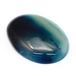 Oval Dyed Natural Striped Agate/Banded Agate Cabochons&nbsp;X-G-R349-30x40-11