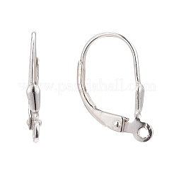 Sterling Silver Leverback Hoop Earring Findings&nbsp;X-STER-A002-181