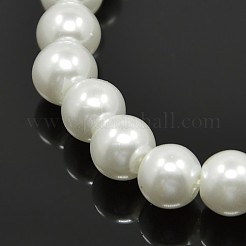 Stretchy Glass Pearl Bracelets&nbsp;X-BJEW-D068-6mm-12