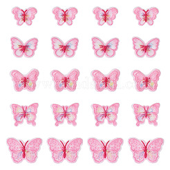 40Pcs 5 Style Polyester Computerized Embroidery Sew on Ornament Accessories&nbsp;DIY-TA0009-39