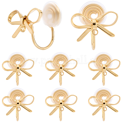 10Pcs Brass Clip-on Earring Findings&nbsp;KK-BBC0022-20