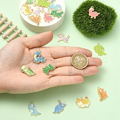 20Pcs 10 Styles Zinc Alloy Enamel Pendants&nbsp;ENAM-YW0008-32
