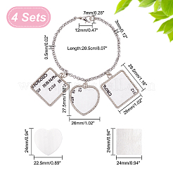 4 Sets Sublimation Blank Bracelet Making&nbsp;FIND-PH0005-91