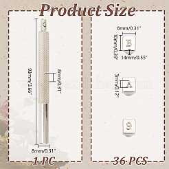 DIY Letter and Number Stamping Punch Tool Set&nbsp;TOOL-WH0164-02P-01