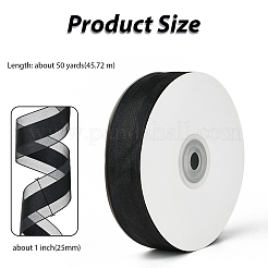 1Roll Solid Color Organza Ribbons&nbsp;ORIB-CY0001-02N