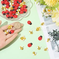 60Pcs 3 Styles Opaque Resin Cabochons&nbsp;CRES-BM0001-04