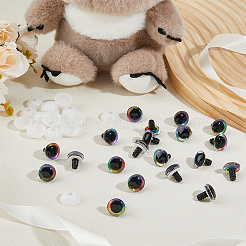 20 Sets Half Round Resin Craft Safety Eyes&nbsp;DOLL-FH0001-03B