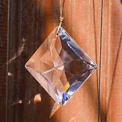 Rhombus Faceted K9 Glass Suncatchers&nbsp;PW-WG815F2-01