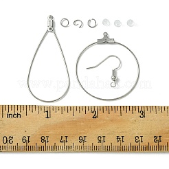 75Pcs 5 Styles 304 Stainless Steel Wire Pendants&nbsp;FIND-FS0002-25