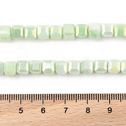 Electroplate Opaque Glass Beads Strands&nbsp;EGLA-U004-02E