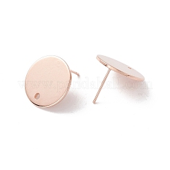 201 Stainless Steel Stud Earring Findings&nbsp;STAS-P308-09C-RG