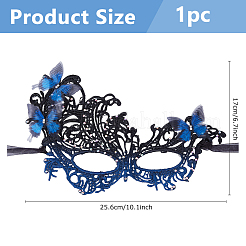 Lace Masquerade Masks&nbsp;AJEW-WH0643-059