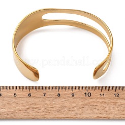 304 Stainless Steel Cuff Bangles for Women&nbsp;BJEW-B123-01G