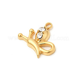 304 Stainless Steel Rhinestone Pendants&nbsp;STAS-P431-11G