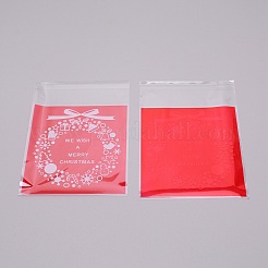Christmas Theme Rectangle OPP Self-Adhesive Cookie Bags&nbsp;OPP-SZC0001-02B