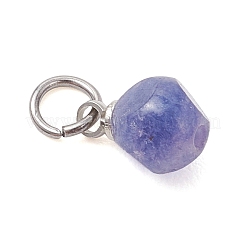 Natural Multicolor Tourmaline Faceted Dice Charms&nbsp;PALLOY-JF05110-02