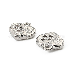 Brass Micro Pave Cubic Zirconia Pendants&nbsp;KK-D106-04P