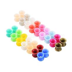 32Pcs 16 Colors Silicone Thin Ear Gauges Flesh Tunnels Plugs&nbsp;FIND-YW0001-16A