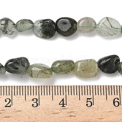 Natural Green Rutilated Quartz Beads Strands&nbsp;G-O-186-B-12A