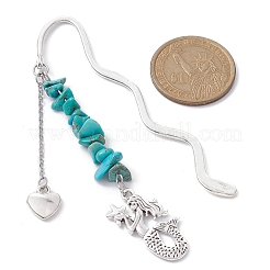 Natural Gemstone Chip Beads Bookmarks&nbsp;AJEW-JK00248