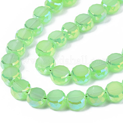 Electroplate Transparent Glass Beads Strands&nbsp;EGLA-Q125-002-B01