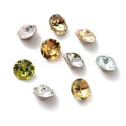 Faceted K9 Glass Rhinestone Cabochons&nbsp;GGLA-R402-08A