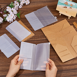 4Pcs Rectangle Kraft Paper Card Holder&nbsp;OFST-FH0001-06