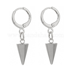 Brass Huggie Hoop Earring&nbsp;EJEW-JE04248-01