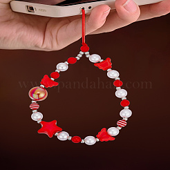 1Pc Acrylic Nylon Rope Mobile Straps&nbsp;HJEW-LP0002-05