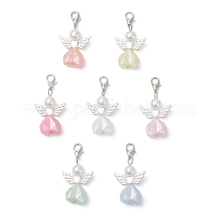 Acrylic Heart Angel Pendant Decorations&nbsp;HJEW-JM04187