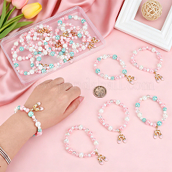 16Pcs 2 Styles Acrylic Bead Bracelets&nbsp;BJEW-GO00007