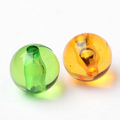 Mixed Round Transparent Acrylic Beads&nbsp;X-PL572Y