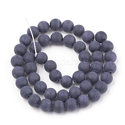 Synthetic Blue Goldstone Beads Strands&nbsp;G-T106-007A
