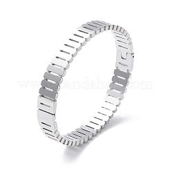 304 Stainless Steel Hinged Bangles for Women&nbsp;BJEW-A011-18P