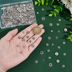 320Pcs 16 Styles Tibetan Style Alloy Bead Caps&nbsp;FIND-UN0015-70