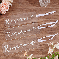 Acrylic Seat Reservation Sign Hanging Ornaments&nbsp;AJEW-WH0534-61A