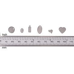304 Stainless Steel Stamping Blank Tag Pendants Sets&nbsp;STAS-PH0007-01