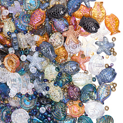 730Pcs 24 Styles Ocean Theme Electroplate Glass & Glass Seed Beads Findings Kits&nbsp;DIY-SP0007-83