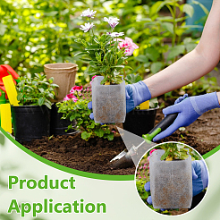 100Pcs Rectangle No-woven Fabric Planting Bag&nbsp;AJEW-WH0709-382A