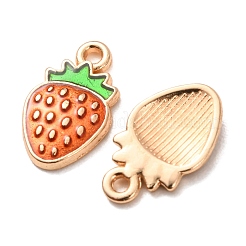 Light Gold Plated Alloy Enamel Pendants&nbsp;ENAM-R136-20B-1