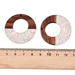 Epoxy Resin & Walnut Wood Pendants&nbsp;RESI-T057-09D