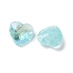 Crackle Moonlight Style Glass Rhinestone Cabochons&nbsp;RGLA-J015-B-IO
