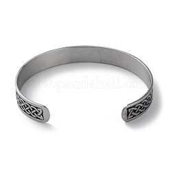 304 Stainless Steel Cuff Bangles&nbsp;BJEW-P307-02A-P