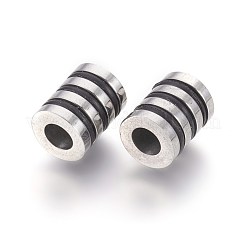 304 Stainless Steel European Beads&nbsp;STAS-E454-45AS