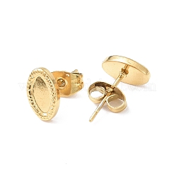 Ion Plating(IP) 304 Stainless Steel Stud Earring Finding&nbsp;EJEW-I285-29G