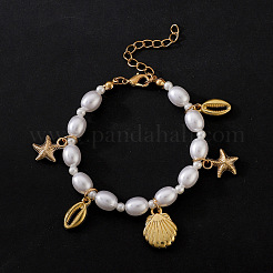 Alloy Charm Bracelets&nbsp;WG0FACA-01