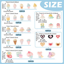 70Pcs 7 Styles Resin Cabochons&nbsp;RESI-TA0004-06