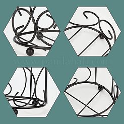 2Pcs 2 Style Iron Cup Mat Frame&nbsp;AJEW-FG0001-43